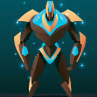  I would like the AI to generate an image of a futuristic robot with an aesthetic similar to that of the robots from Star Wars. I want it to have energy beams in its arms, detailed armor, and an intimidating appearance. I would like the robot to be in a cyberpunk city with a dark and dangerous atmosphere. The predominant colors should be red, white, and black, and there should be neon signs and cables hanging everywhere. The image should convey a sense of tension and danger, but also of excitement and adventure.